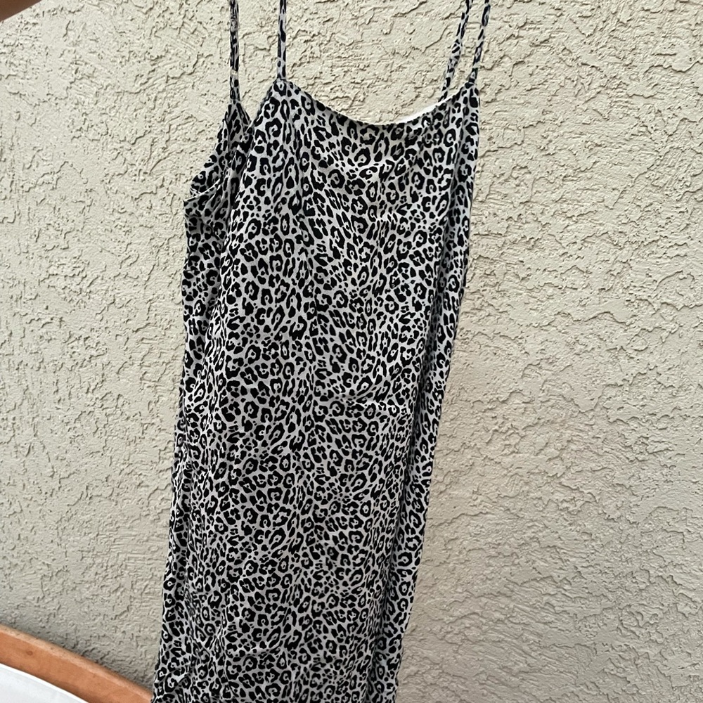 American eagle cheetah dress w tie back